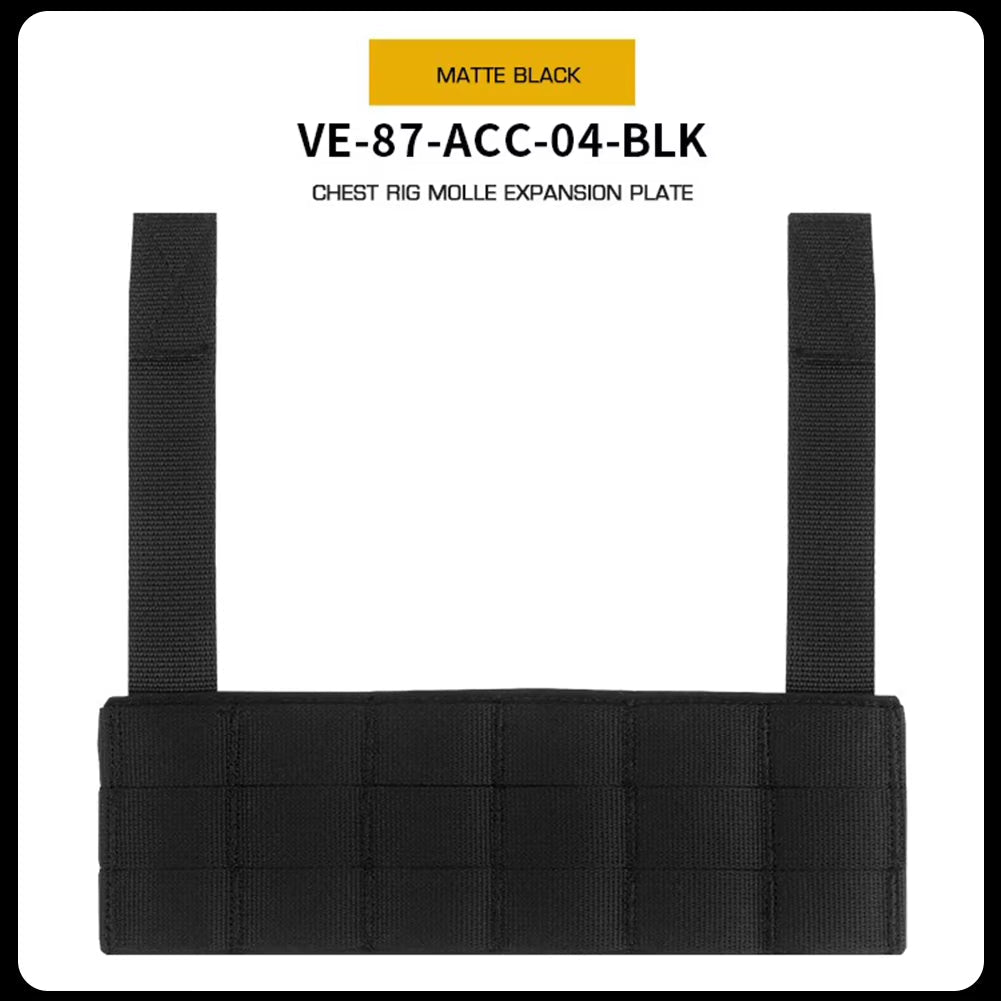 Signal & Steel MOLLE Expansion Panel for Chest Rigs – Tactical Front Mount Plate for Navigation & Phone Panels
