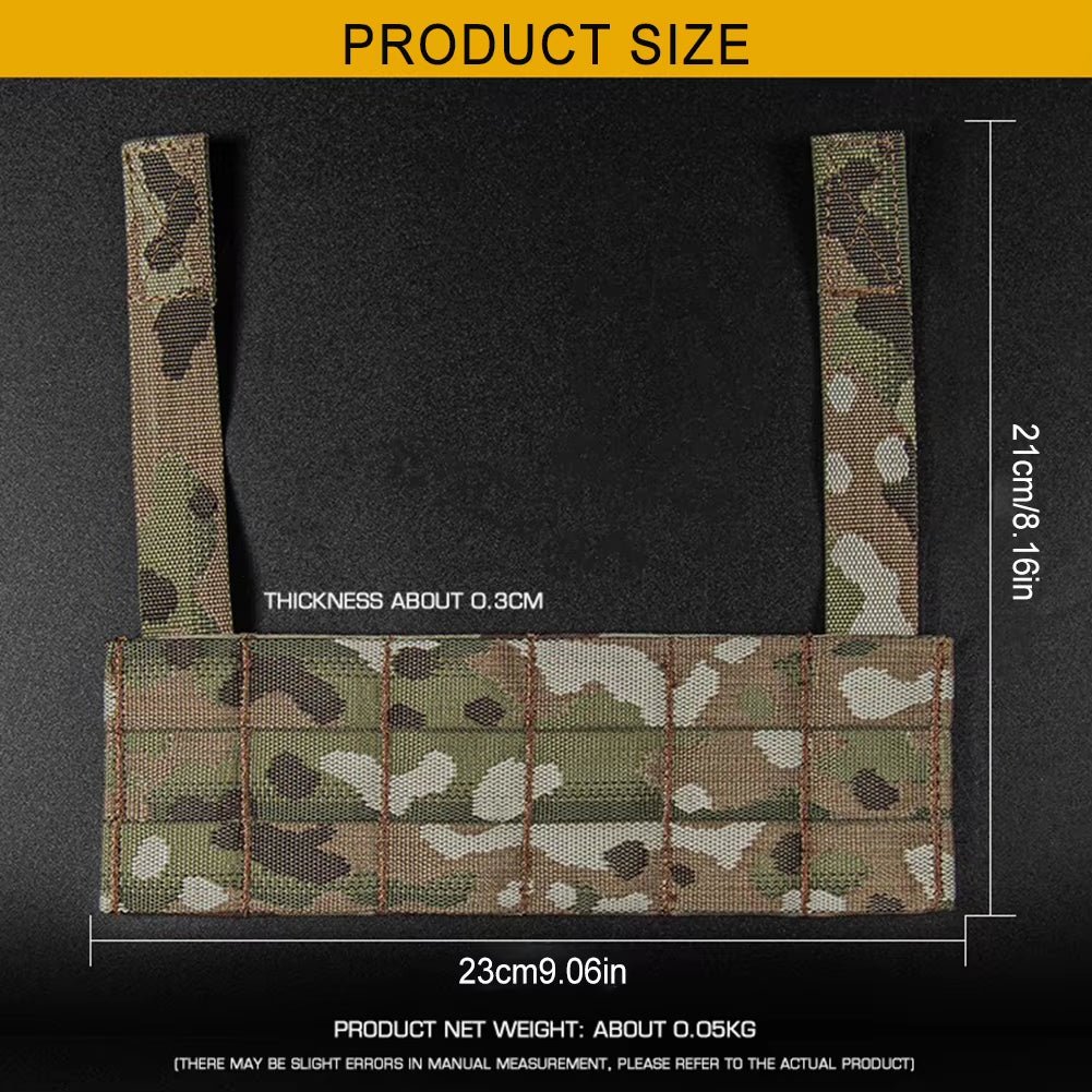 Signal & Steel MOLLE Expansion Panel for Chest Rigs – Tactical Front Mount Plate for Navigation & Phone Panels