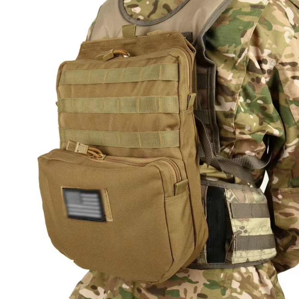 Signal & Steel MOLLE Hydration Backpack – Tactical Plate Carrier Water Carrier (EDC Hydration Pack)