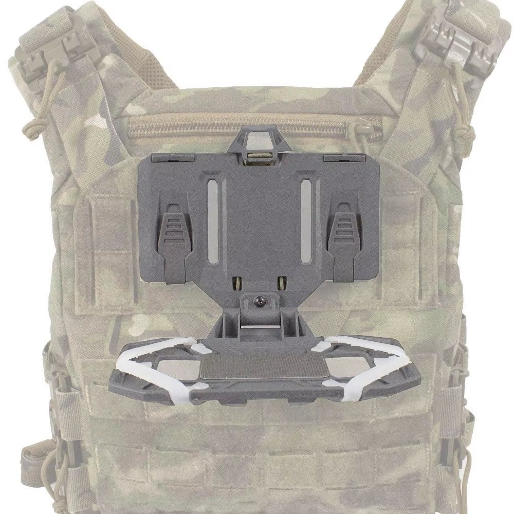 Signal & Steel MOLLE Navigation Phone Mount – Tactical Chest Rig Map & Phone Holder (Foldable Admin Panel)