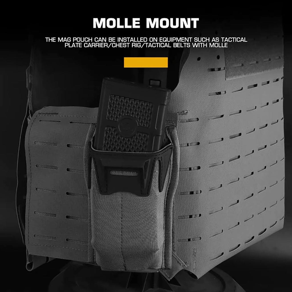 Signal & Steel Pince Single 5.56 Mag Pouch – Low Profile MOLLE Rifle Magazine Holder