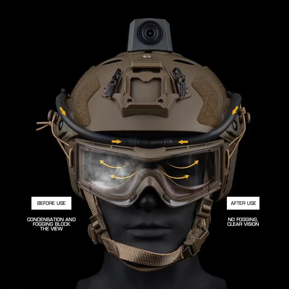 Signal & Steel Tactical Goggles Anti-Fog Fan Kit – Airsoft Defogging System for Eye Protection