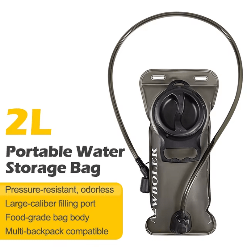 Signal & Steel Tactical Hydration Reservoir – 1.5L / 2L / 3L Water Bladder with Quick-Release Hose