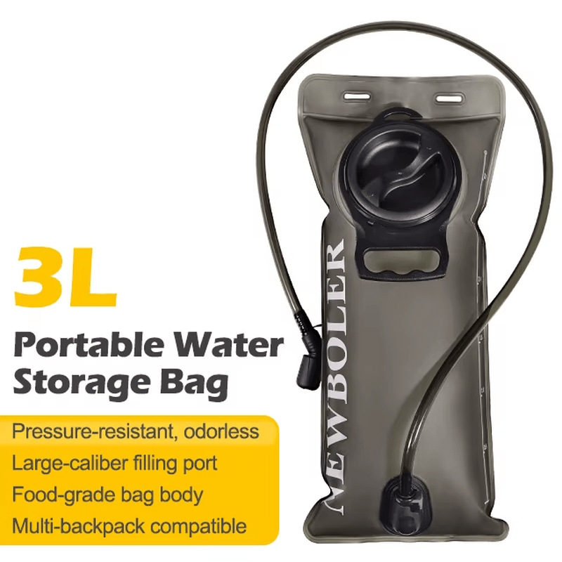 Signal & Steel Tactical Hydration Reservoir – 1.5L / 2L / 3L Water Bladder with Quick-Release Hose