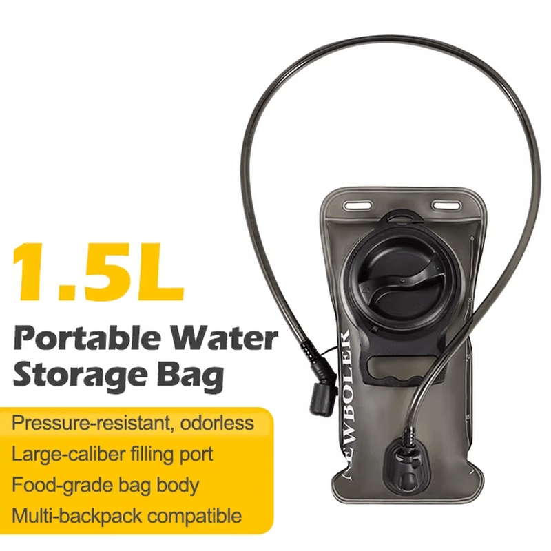 Signal & Steel Tactical Hydration Reservoir – 1.5L / 2L / 3L Water Bladder with Quick-Release Hose