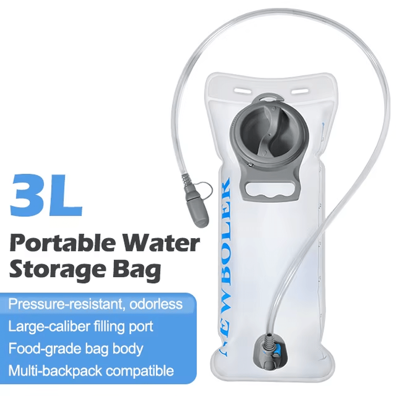 Signal & Steel Tactical Hydration Reservoir – 1.5L / 2L / 3L Water Bladder with Quick-Release Hose