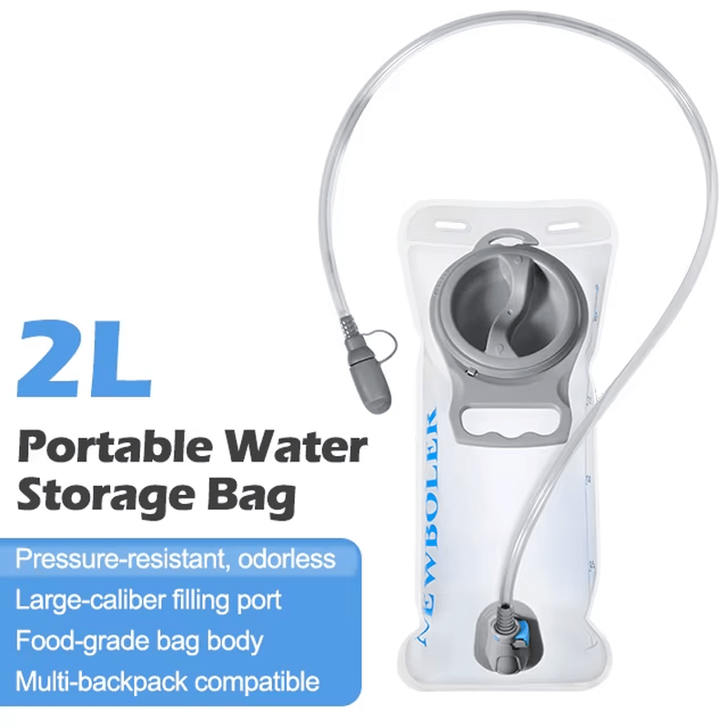 Signal & Steel Tactical Hydration Reservoir – 1.5L / 2L / 3L Water Bladder with Quick-Release Hose