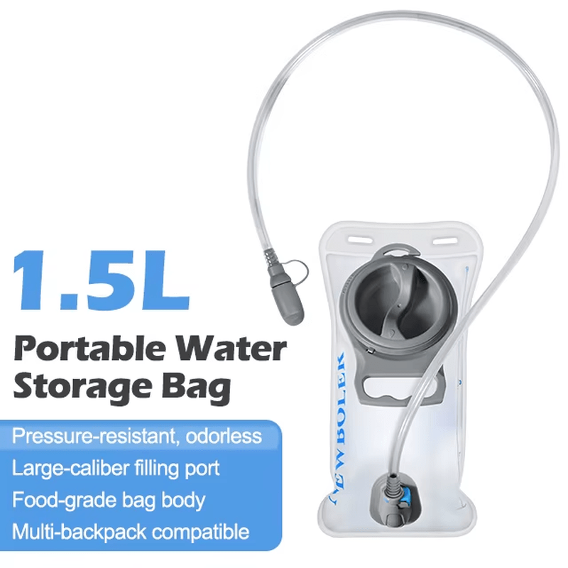 Signal & Steel Tactical Hydration Reservoir – 1.5L / 2L / 3L Water Bladder with Quick-Release Hose