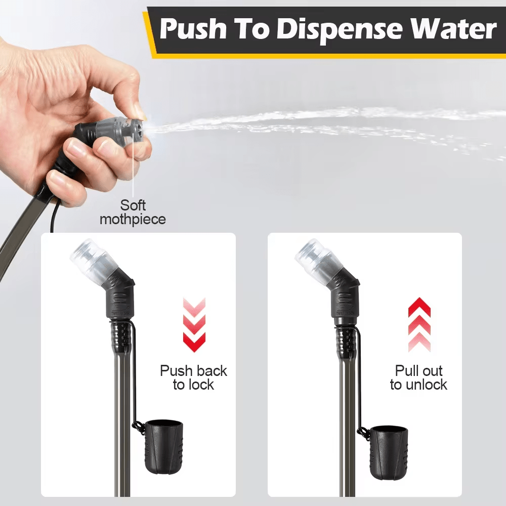 Signal & Steel Tactical Hydration Reservoir – 1.5L / 2L / 3L Water Bladder with Quick-Release Hose