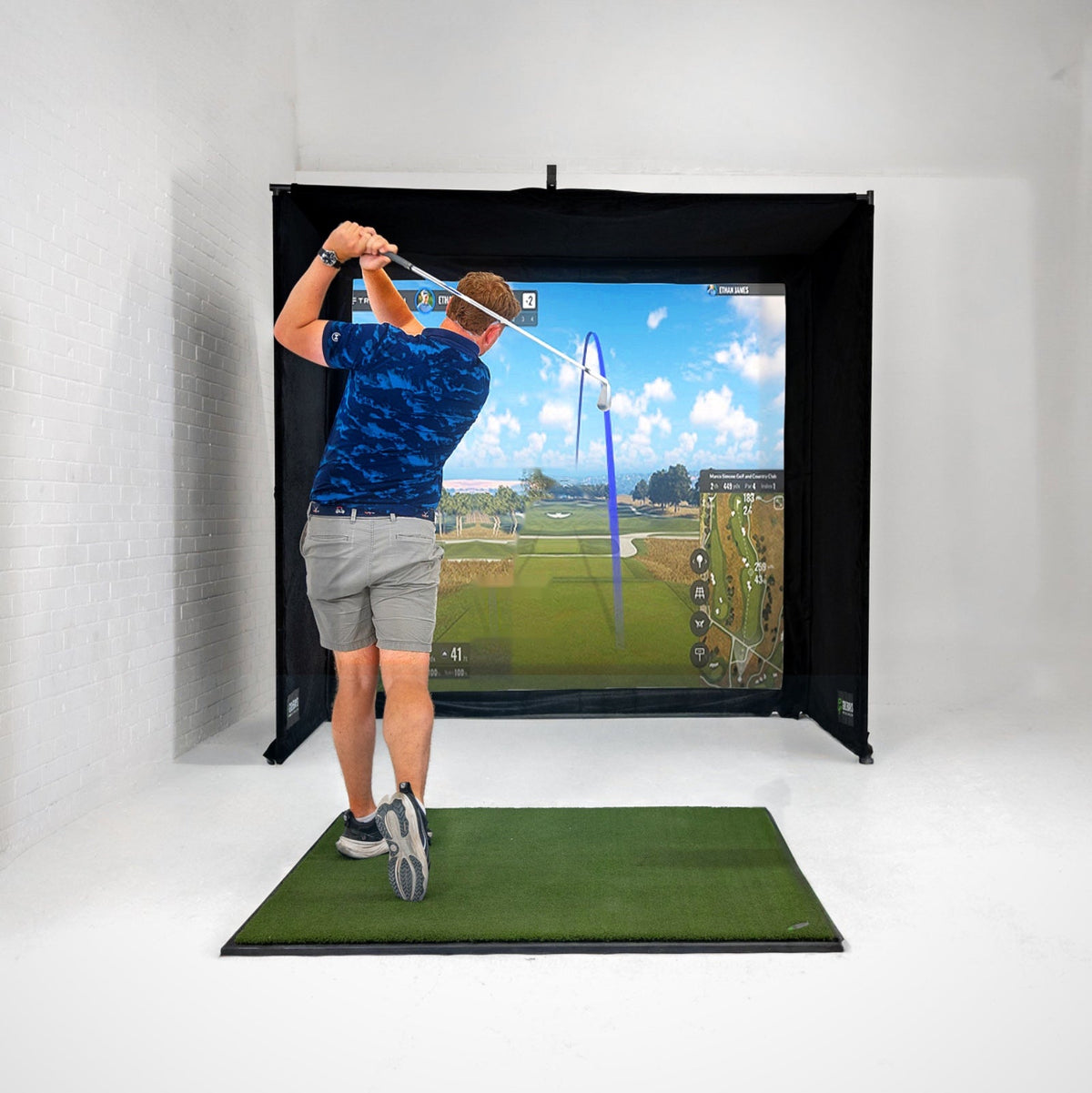 SimBox Golf Simulator Enclosure - 7 sizes available