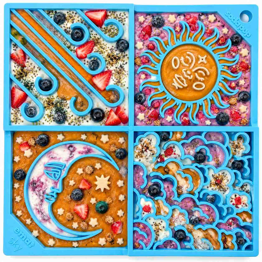 Sky eMat - Enrichment Lick Mat for Dogs and Cats | Celestial Design | SodaPup