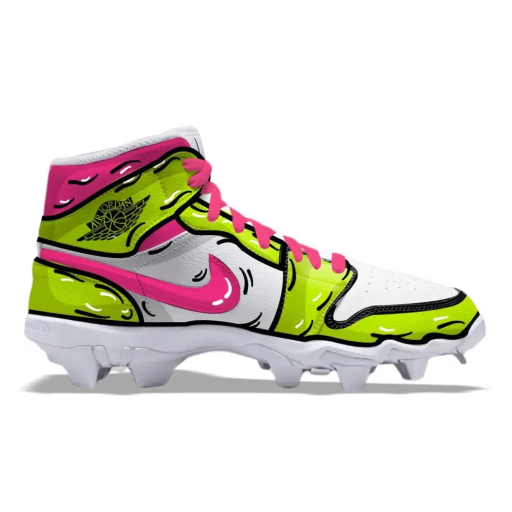 "Slime Cartoon" Jordan 1 Kids' Multisport Cleats