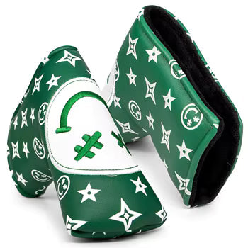 Green Smiley Star Driver Headcover – Good Vibes Only