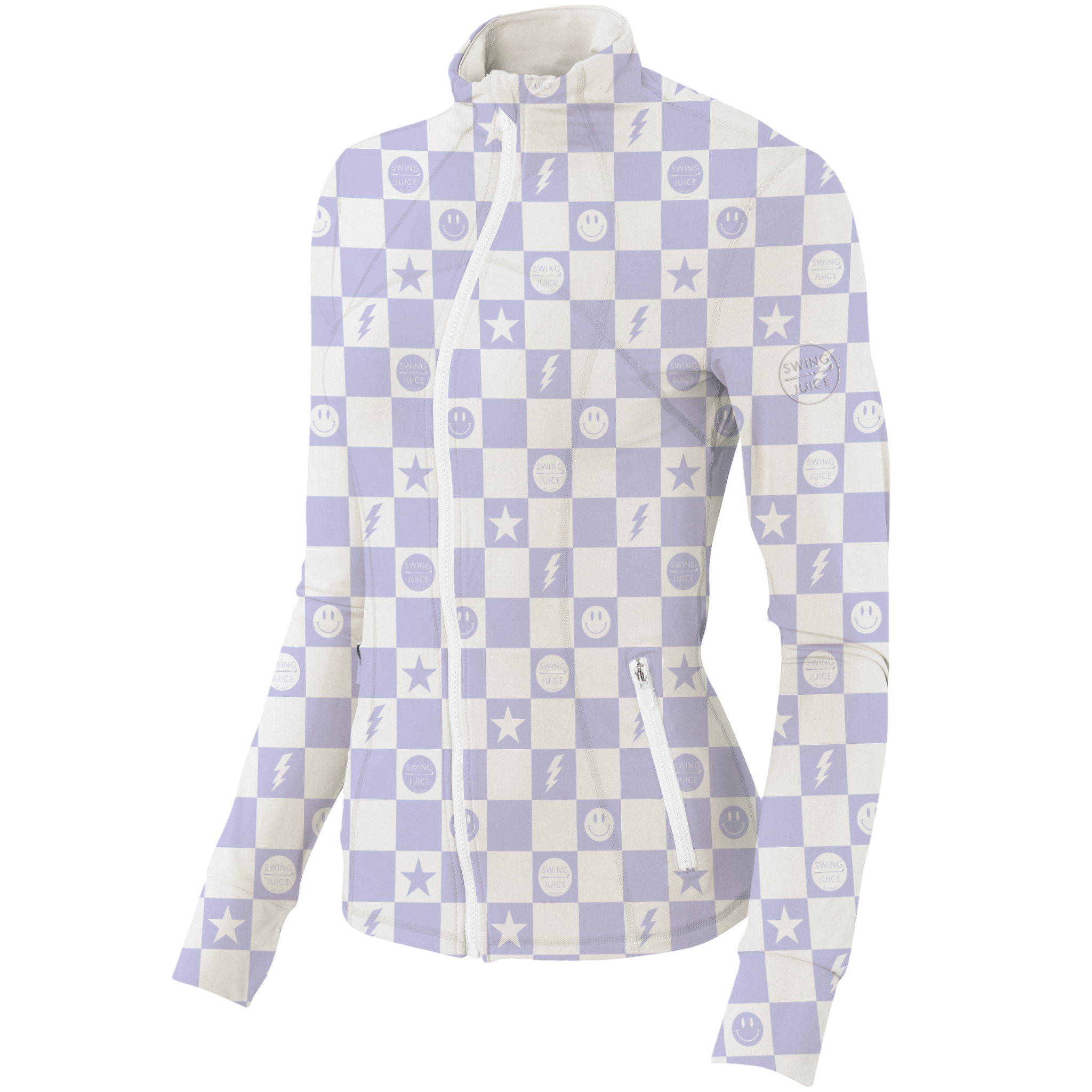 Golf Smile Face Women's Full Zip - Final Sale