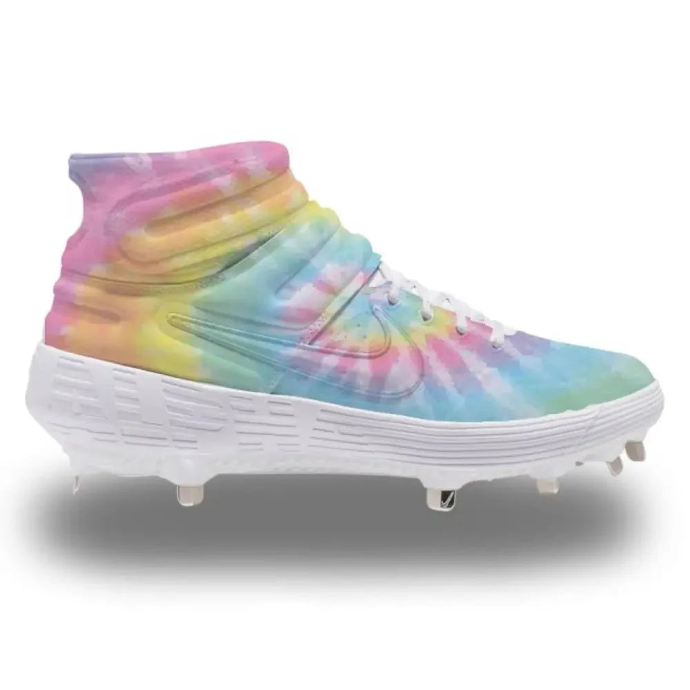 "Tie-Dye" Nike Alpha Huarache Elite 2 Mid Cleats