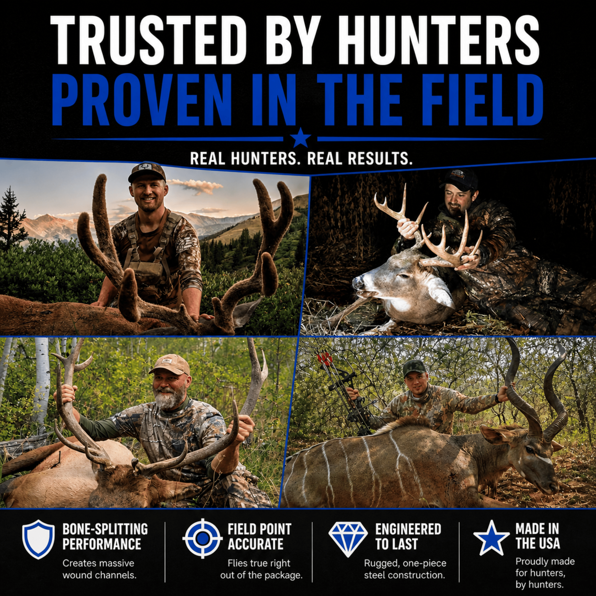 TOTA | 85 grain broadhead |1-inch vented | fixed blade