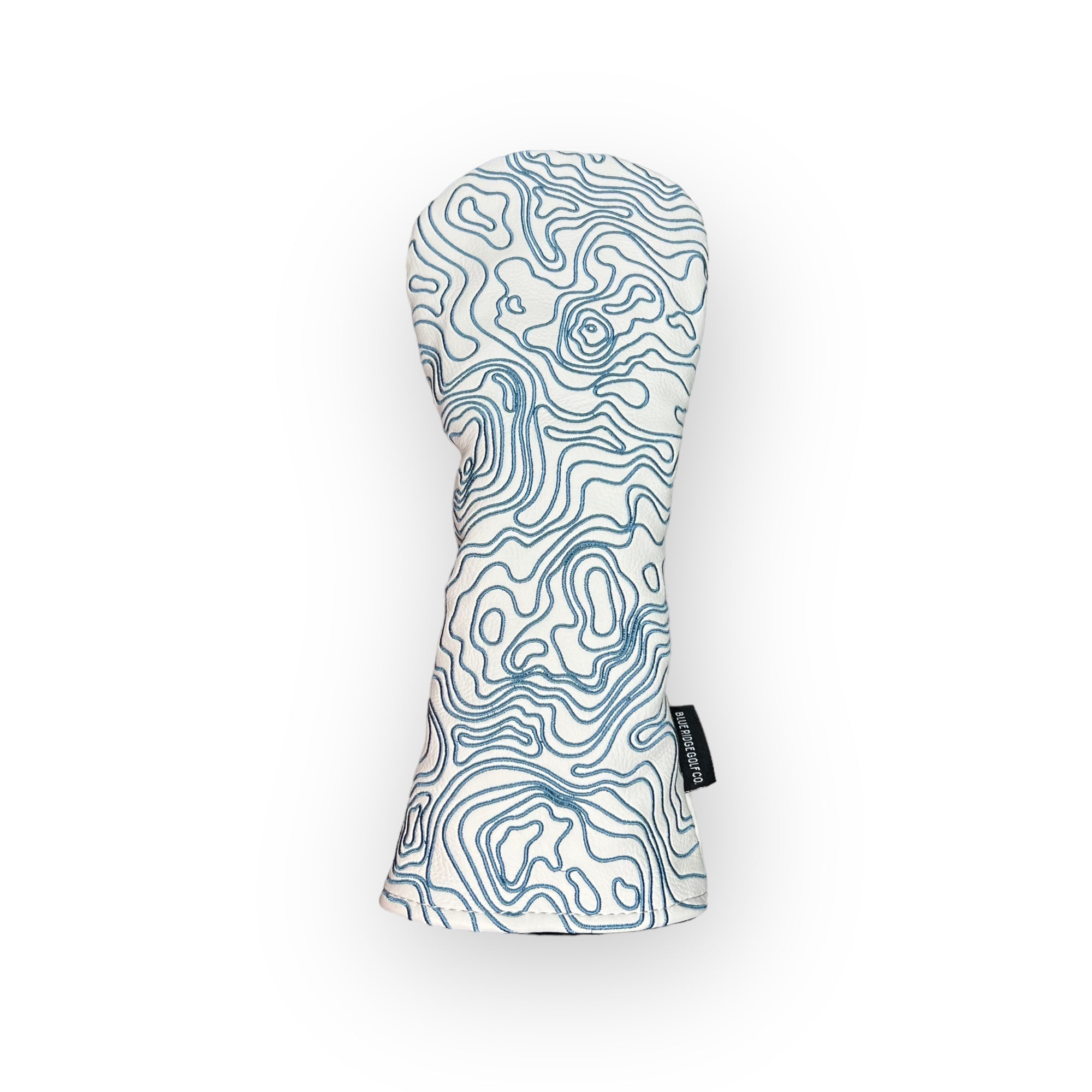 Topographic Edition - Pure White / Embroidered Carolina Blue
