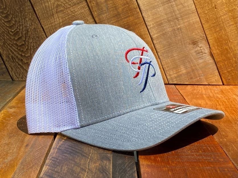 TTP Heather Grey/White-Embroidered