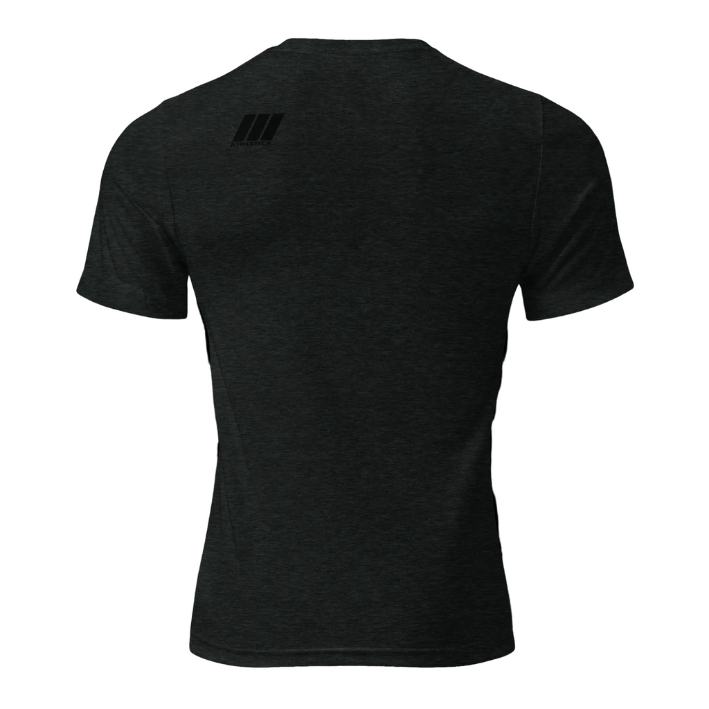 CROWN ATHLETICA /// Cross-chest Logo Shirt (CHARCOL)