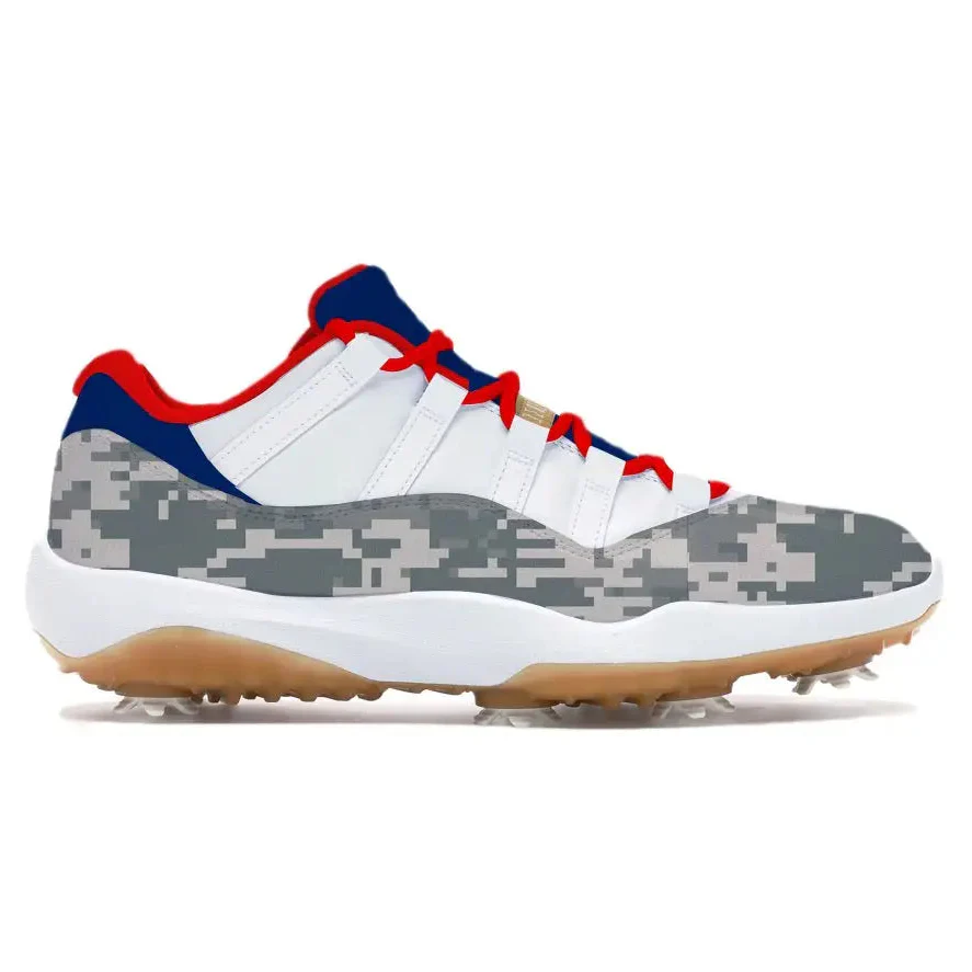 "USA Camo" Jordan 11 Retro Low Golf Shoes