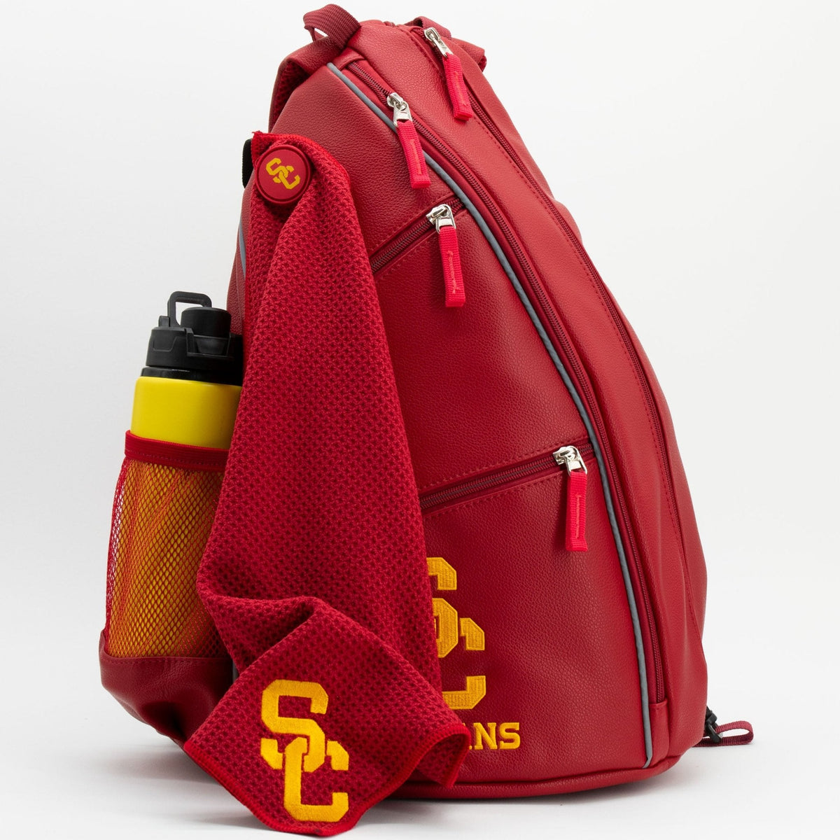 USC Trojans PU Leather Backpack