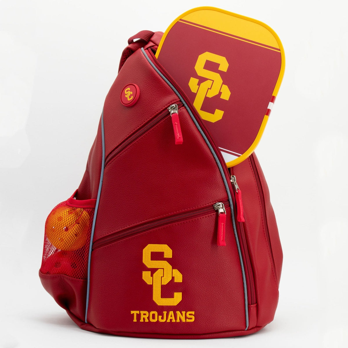 USC Trojans PU Leather Backpack