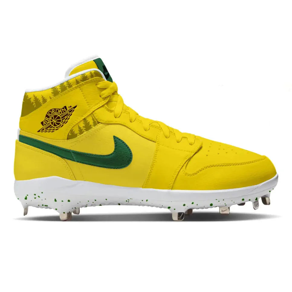 "What The Oregon" Jordan 1 Retro Cleats