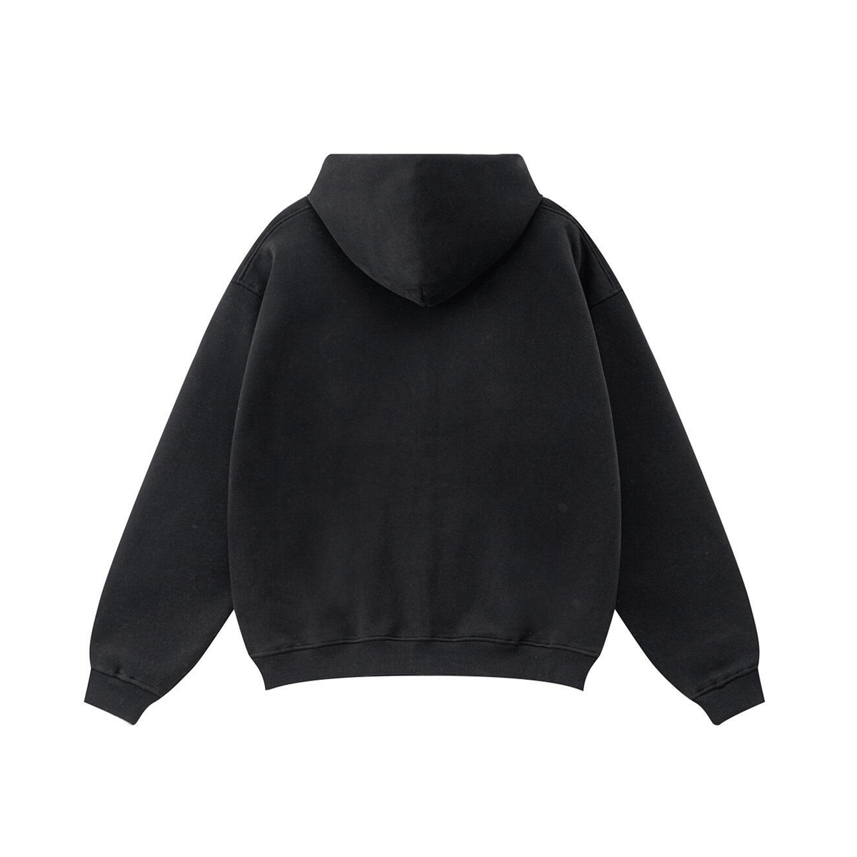 Compliments What The F*** Black Wash Zip-Up Hoodie