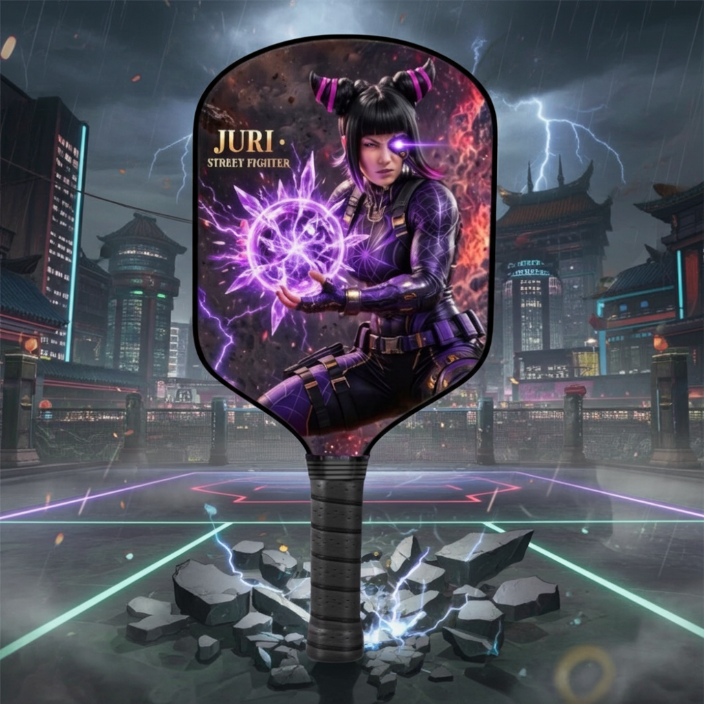 Street Fighter - Juri Han - Pickleball Paddle