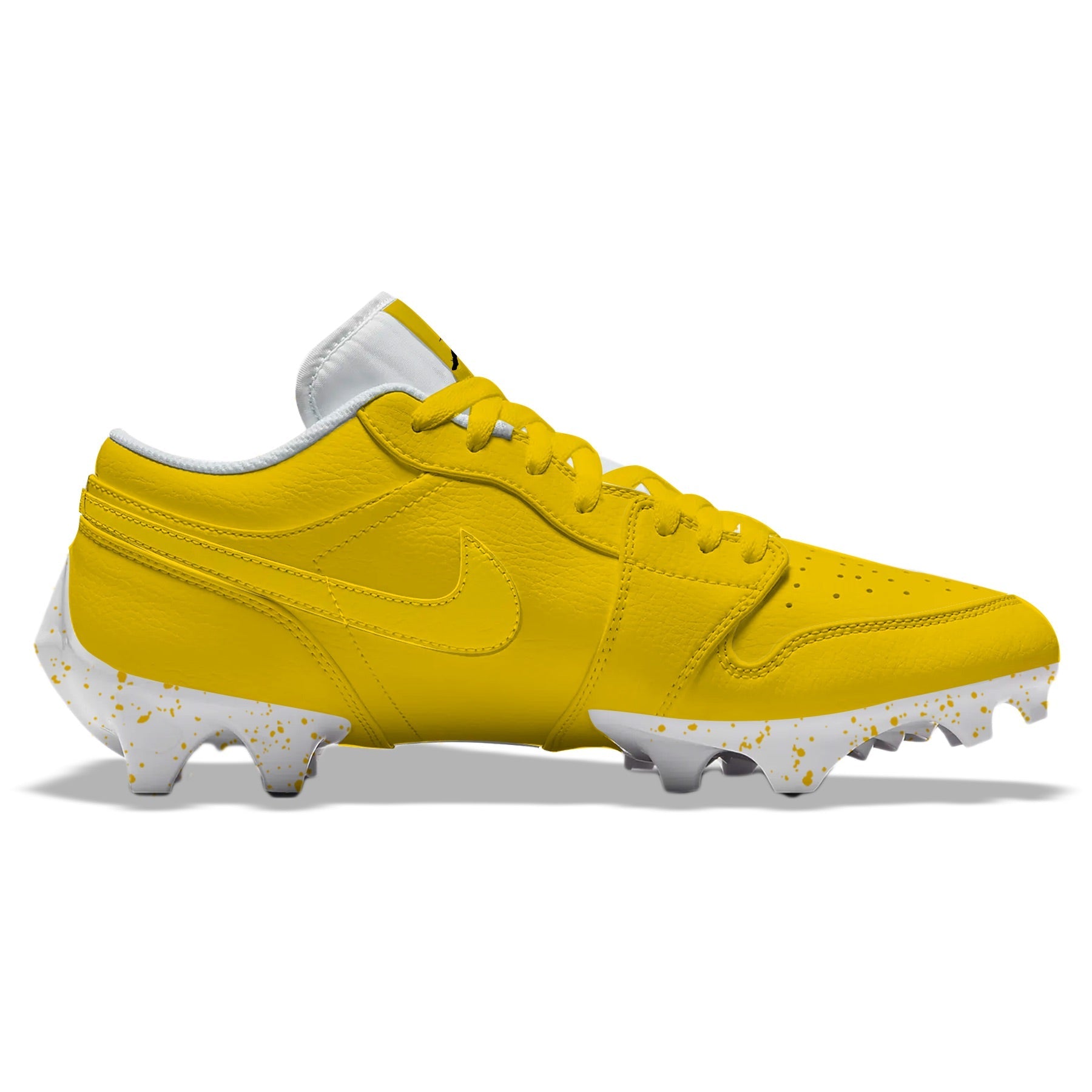 "Yellow Color Rush” Jordan 1 Vapor Edge Low Cleats